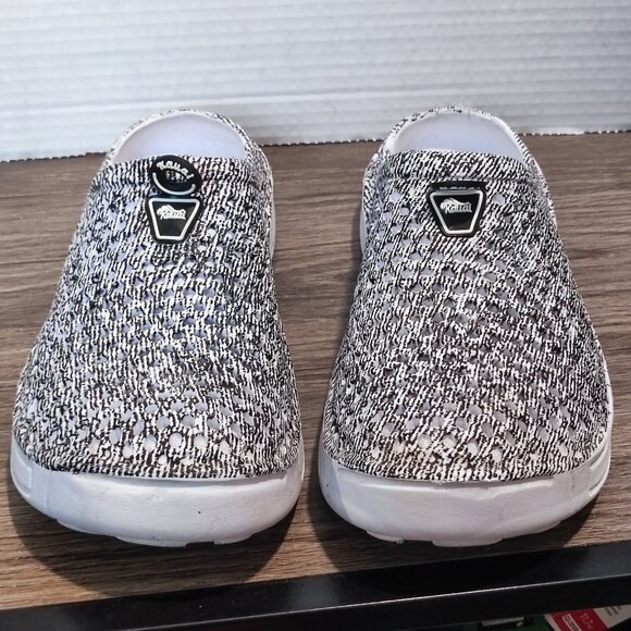 Kavai rubber clogs women's size EU 40 US 10 white and salt 7 pepper lightweight - Picture 3 of 10